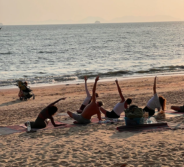 deep return yoga session am strand